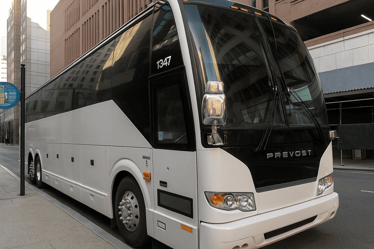 a Columbus Minibus Company coach bus