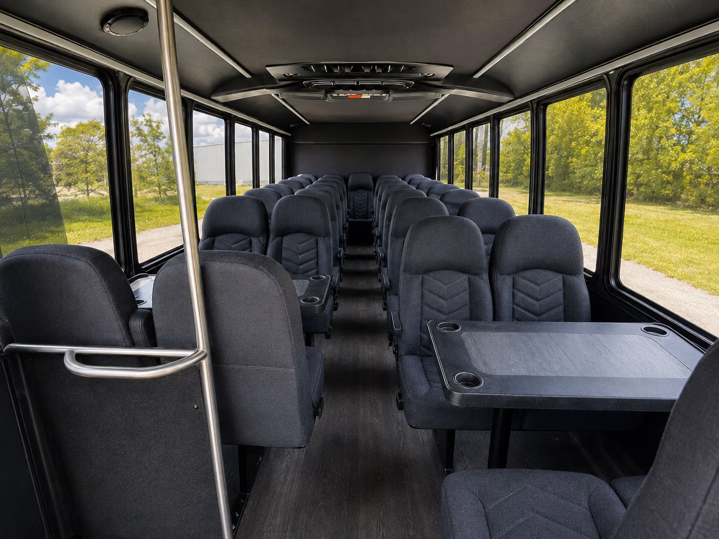 columbus 20 passenger minibus interior