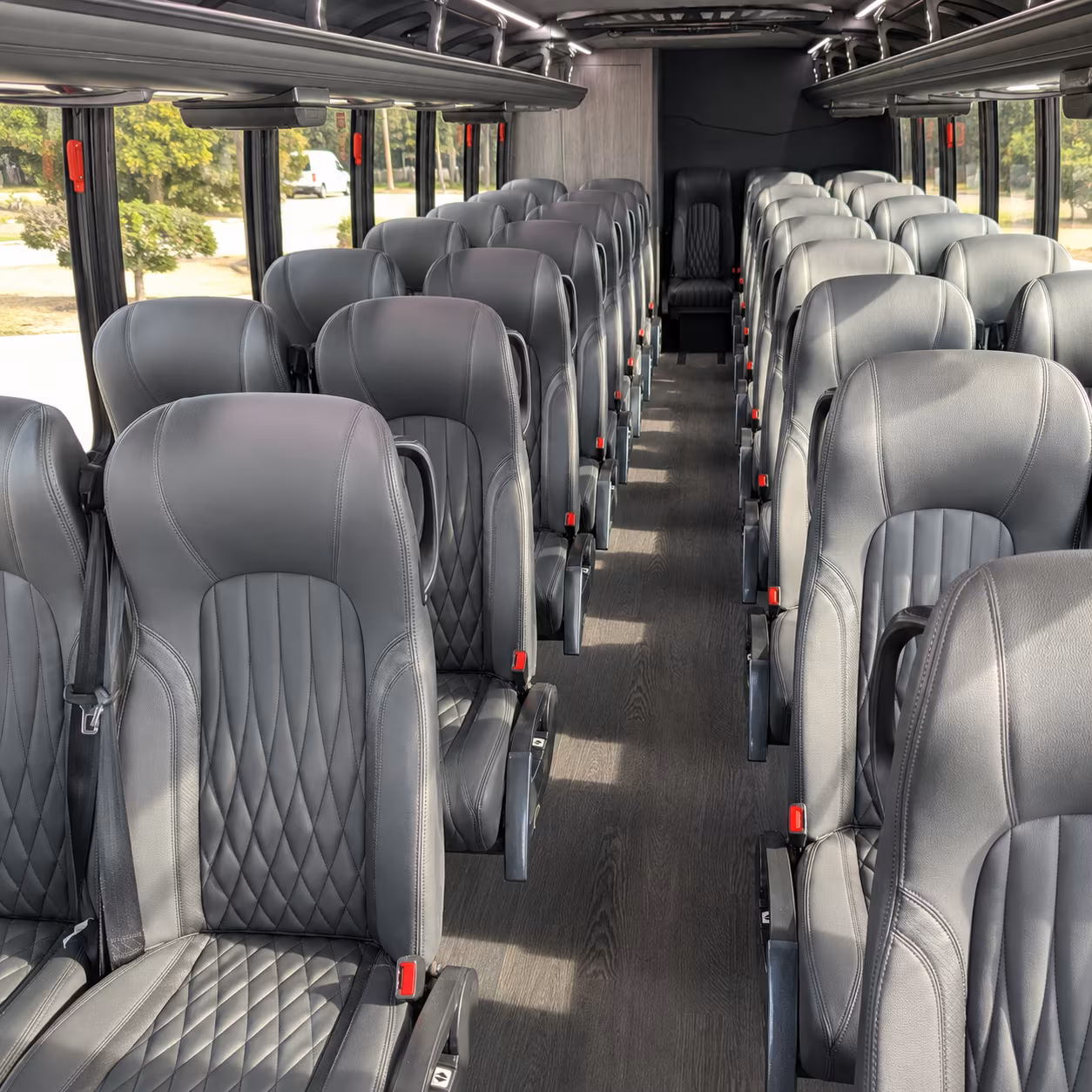 columbus 28 passenger minibus inside