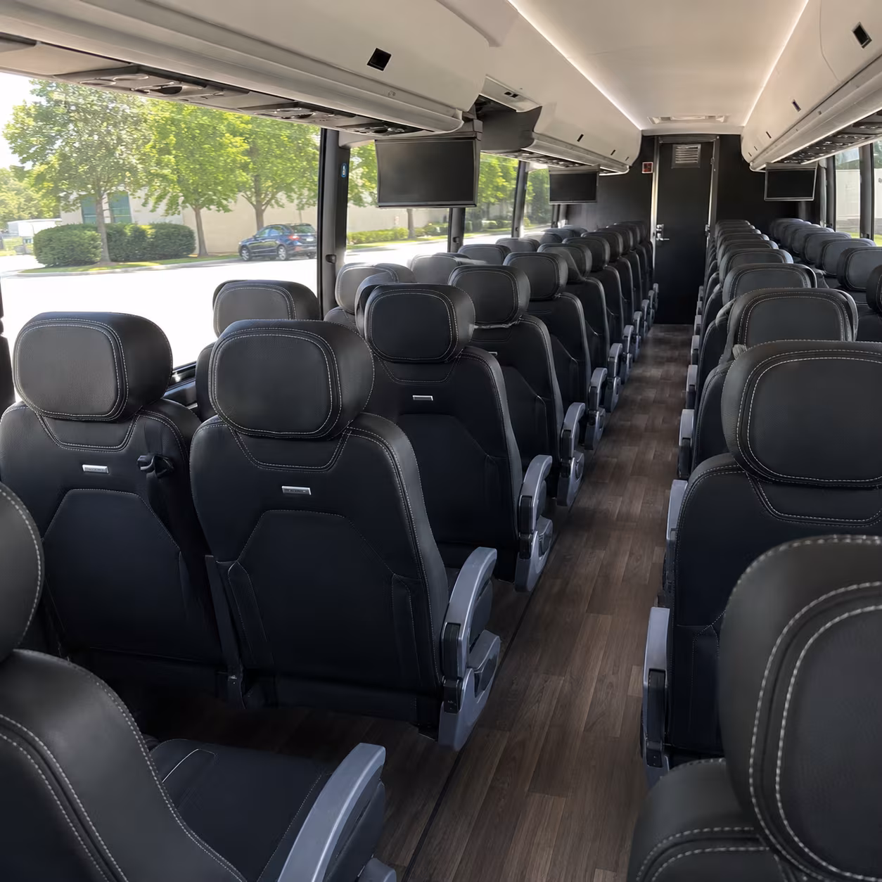 columbus charter bus interior